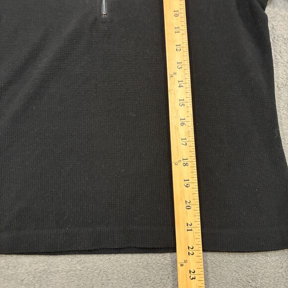Lowe Alpine Black 1/4 Zip Thermal Waffle Knit Pullover Jacket Womens Size Medium - Picture 8 of 9